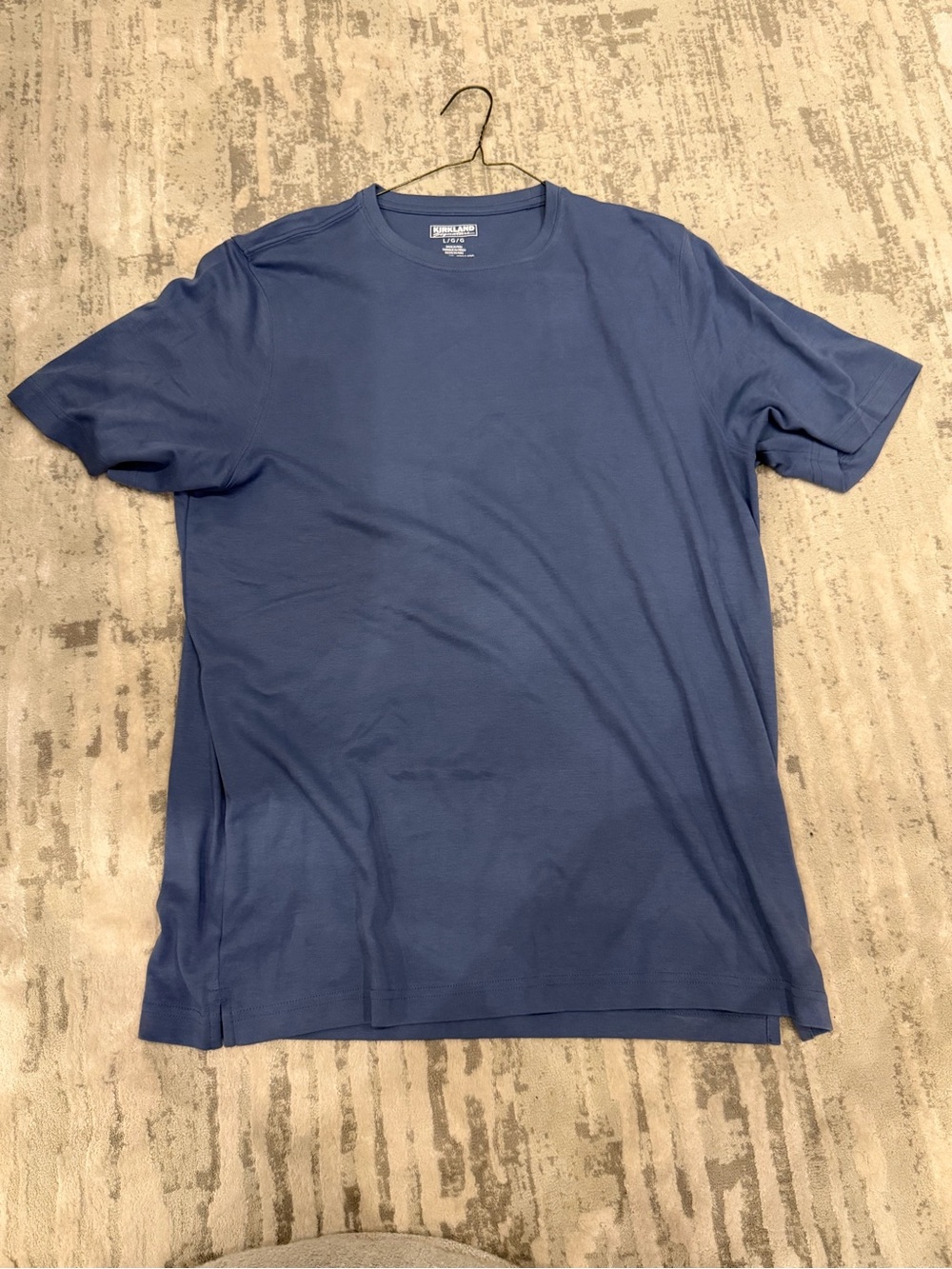 New Blue Men's Crew Neck T-Shirt - Kirkland  Brand